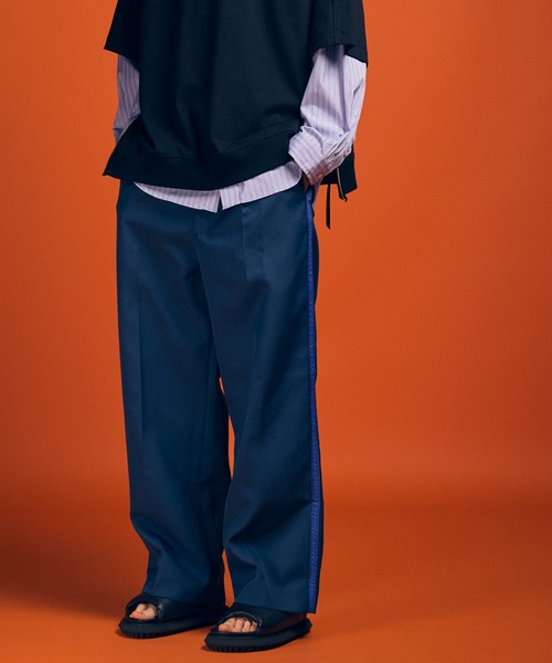 MAISON SPECIAL」 スラックス 1 ネイビー メンズ