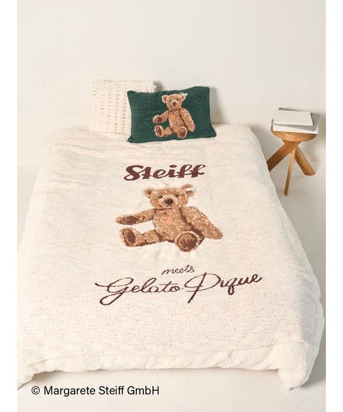 ジェラートピケ 「Sleep」「HOLIDAY」ベアジャガードマルチカバー Sleep】ジェラート マルチカバー(ブランケット・タオルケット)｜ルーム