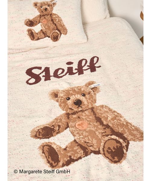 ジェラートピケ シュタイフ ジャガードマルチカバー ブランケット 毛布 寝具 gelato pique Sleep ベッド 寝具 「Sleep」「Steiff」 ジャガード