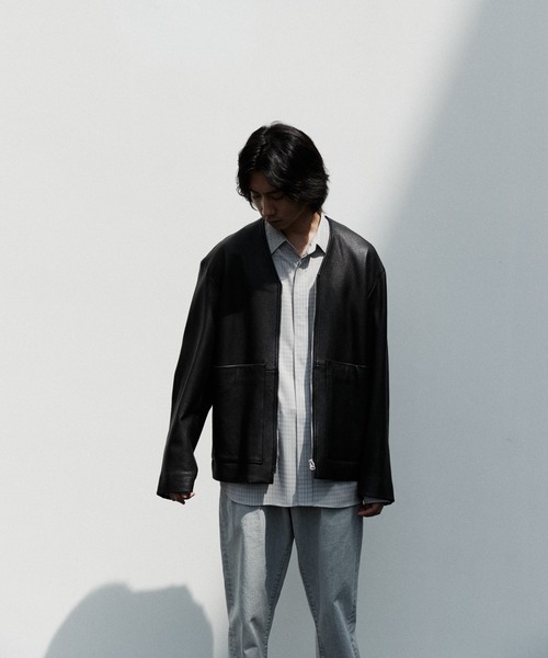 LIDNM」 レザーブルゾン MEDIUM ブラック メンズ 【公式通販】 「LIDNM 