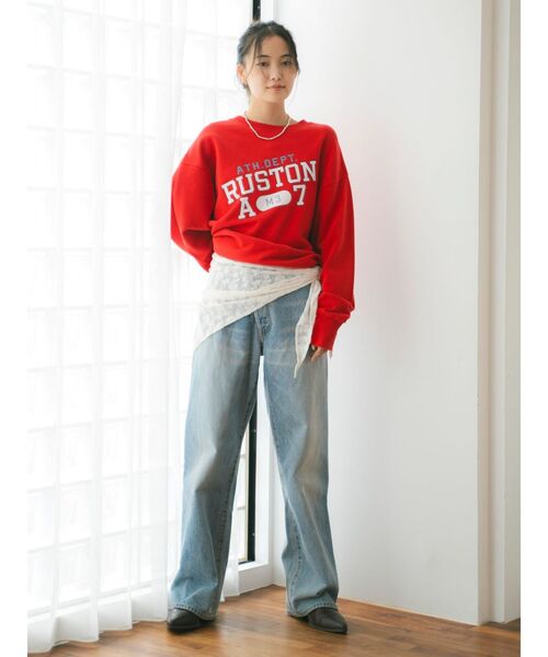 ungrid♡ビックルーズロゴスウェット Ungrid（アングリッド） トレーナー スウェット ルーズシルエットロゴ
