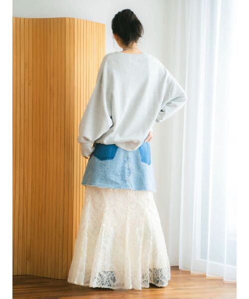 ungrid♡ビックルーズロゴスウェット Ungrid（アングリッド） トレーナー スウェット ルーズシルエットロゴ