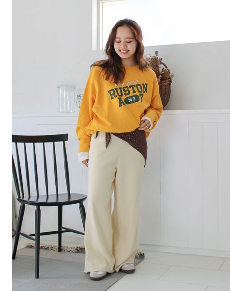 ungrid♡ビックルーズロゴスウェット Ungrid（アングリッド） トレーナー スウェット ルーズシルエットロゴ