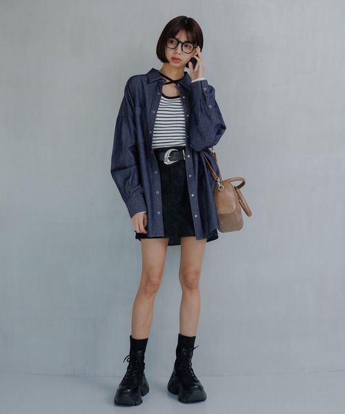 PAGEBOY（ページボーイ） ニット セーター クロスデザインニットプル