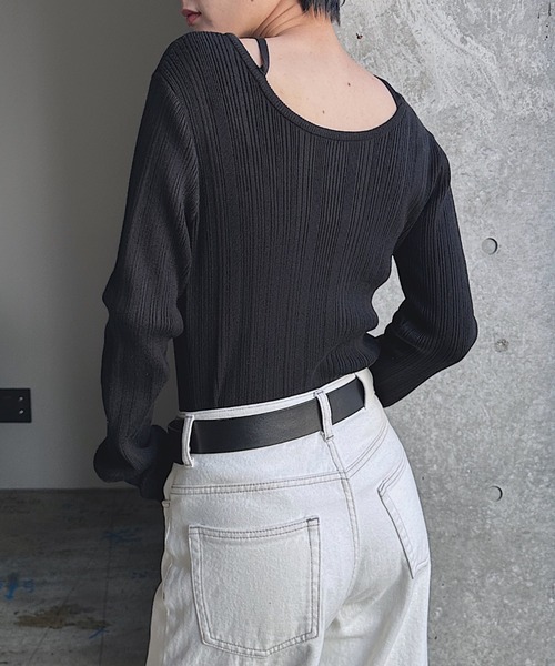 PAGEBOY（ページボーイ） ニット セーター クロスデザインニットプル