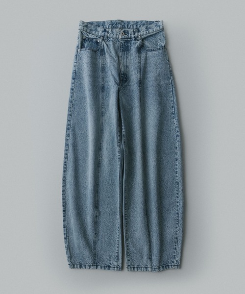 remer ワイドパンツ ジーンズ 「KUROKI DENIM」フェードウォッシュ 