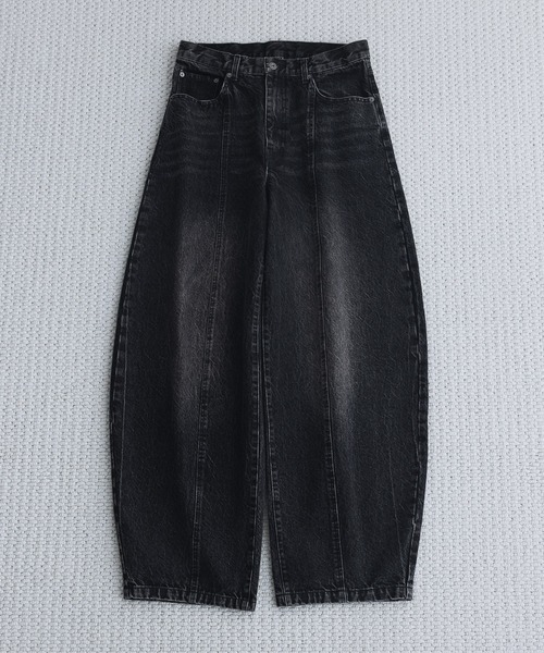 remer ワイドパンツ ジーンズ 「KUROKI DENIM」フェードウォッシュ