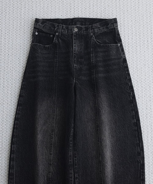 remer ワイドパンツ ジーンズ 「KUROKI DENIM」フェードウォッシュ 