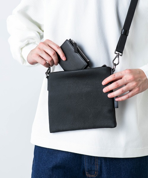 ヤクルト☆  新品【ナノ・ユニバース】メタリックミニウォレット WEB限定/フェイクレザーコンパクトウォレット