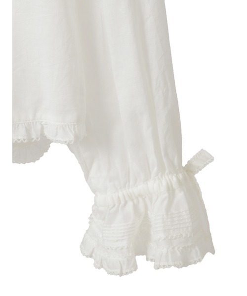 ブラウス シャツ うさぎの耳フード付きローンブラウス レディースの画像