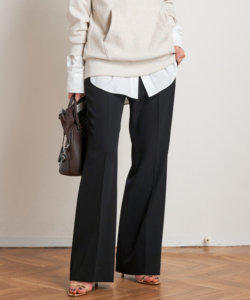 EVERYDAY I LIKE. スラックス パンツ *Essential フレアパンツ