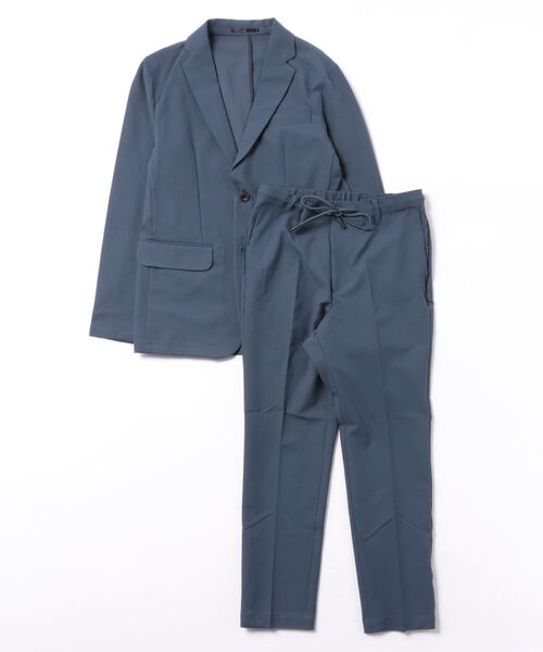 「ABAHOUSE GRAY」 セットアップ 46 グレイッシュブルー メンズ_画像2