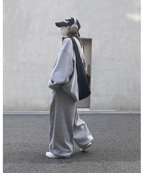 「YACA」 スウェットカットソー 1 グレー レディース_画像8