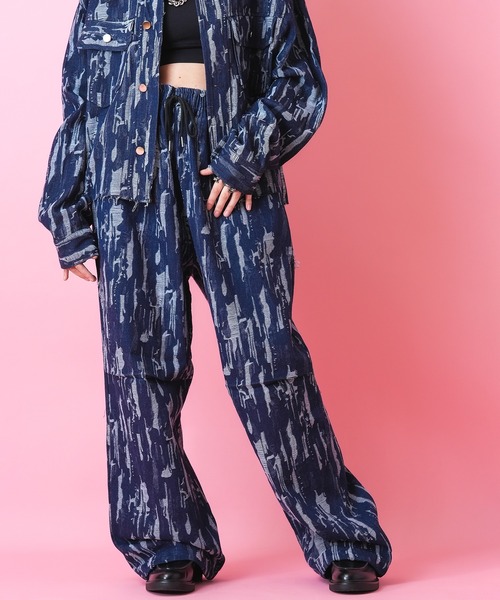 「ankoROCK」 「malenkll」デニムパンツ ONESIZE ブラック メンズ_画像2