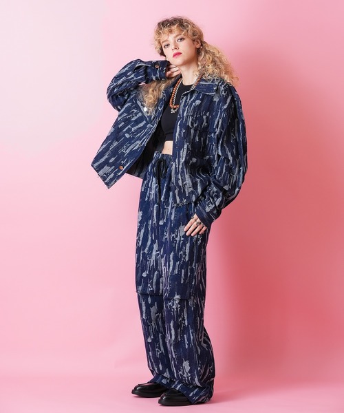 「ankoROCK」 「malenkll」デニムパンツ ONESIZE ブラック メンズ_画像3