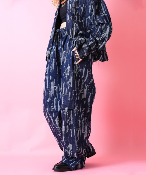 「ankoROCK」 「malenkll」デニムパンツ ONESIZE ブラック メンズ_画像4