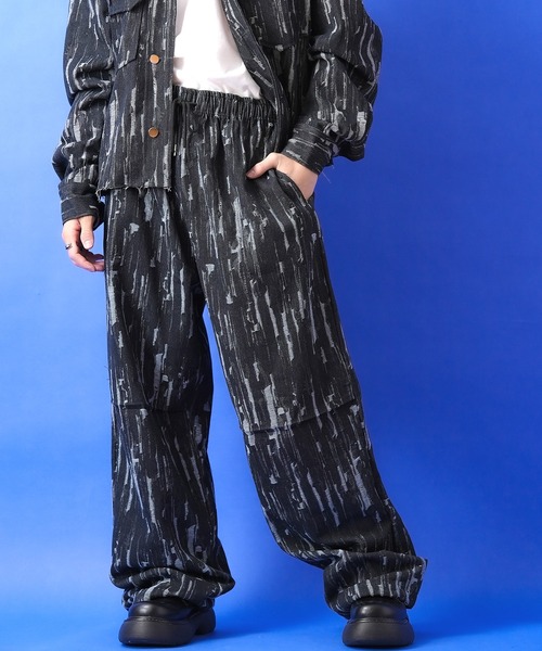 「ankoROCK」 「malenkll」デニムパンツ ONESIZE ブラック メンズ_画像5