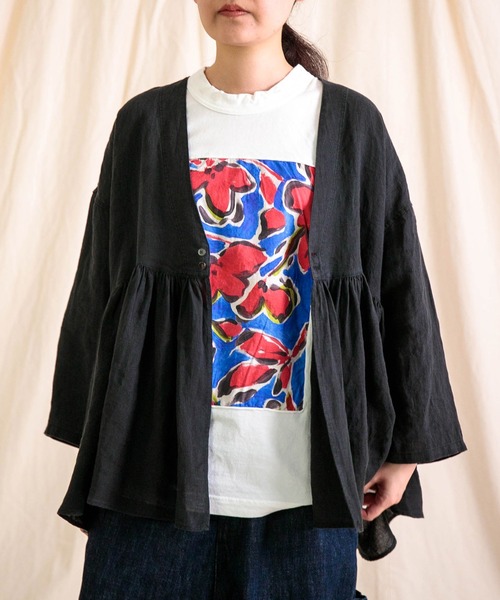 Brocante リネンシャツ ブラウス シャツ 夏 「Brocante / ブロカント