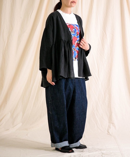 Brocante リネンシャツ ブラウス シャツ 夏 「Brocante / ブロカント