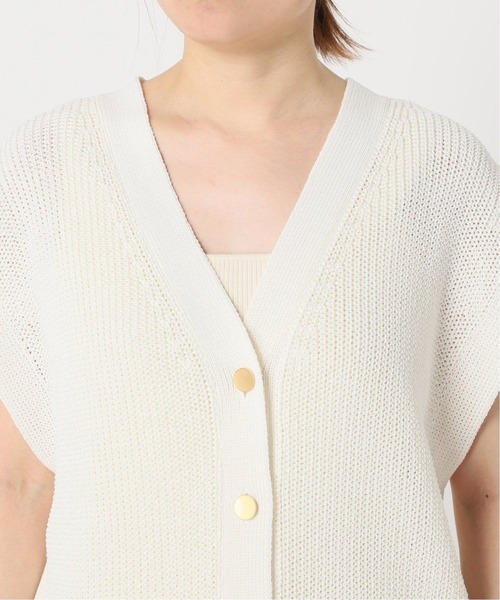 NOBLE（ノーブル） ニットベスト FREE ホワイト レディース : ZOZOTOWN