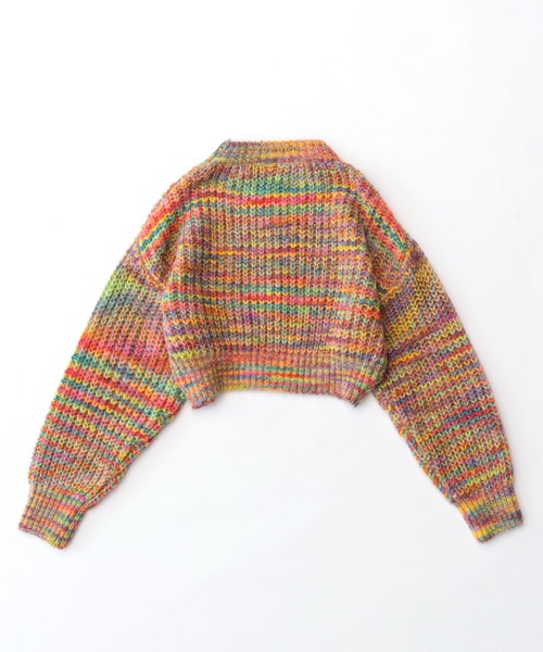 「MAISON SPECIAL」 長袖ニット FREE レッド レディース_画像2