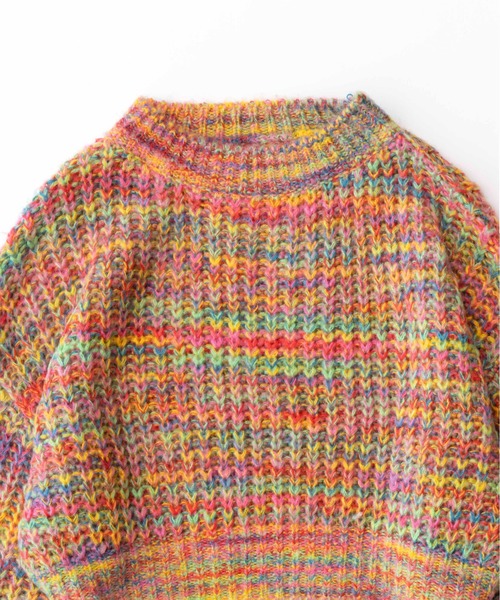 「MAISON SPECIAL」 長袖ニット FREE レッド レディース_画像6