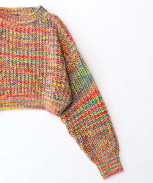 「MAISON SPECIAL」 長袖ニット FREE レッド レディース_画像7