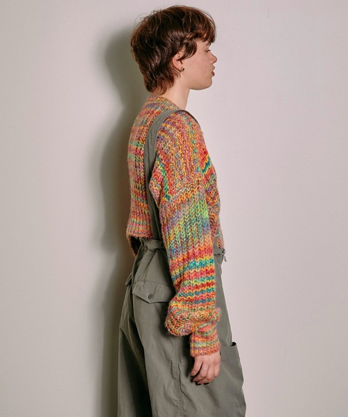 「MAISON SPECIAL」 長袖ニット FREE レッド レディース_画像8