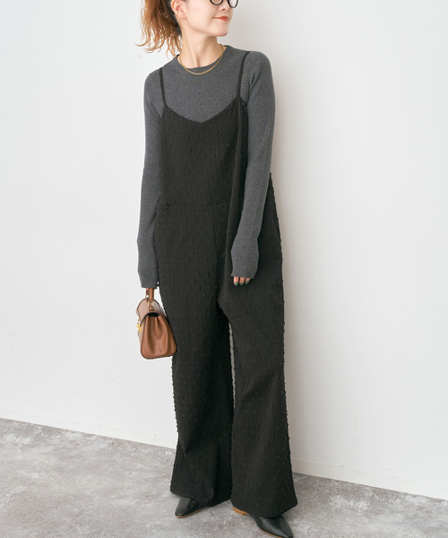 Spick & Span」 オーバーオール 38 ブラック レディース Spick & Span 