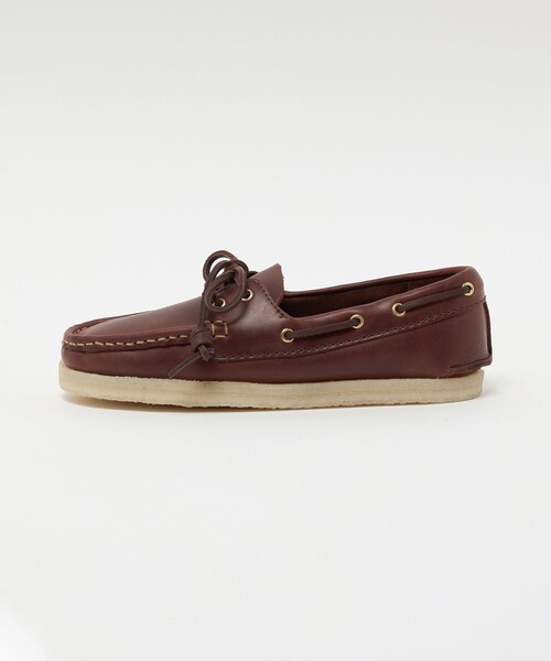 デッキシューズ モカシン 「Clarks Originals」Godney Boat シューズ/ダークブラウン レディースの画像