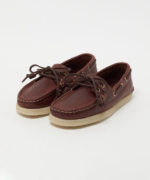 デッキシューズ モカシン 「Clarks Originals」Godney Boat シューズ/ダークブラウン レディースの画像