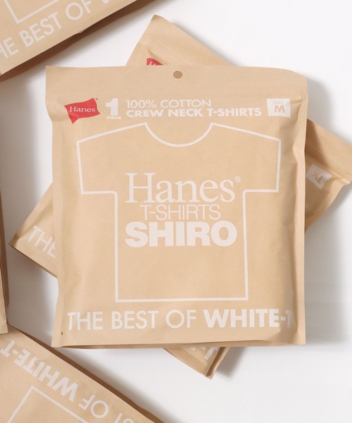 Hanes（ヘインズ） tシャツ Hanes/へインズ T-SHIRTS SHIRO/シロ 白
