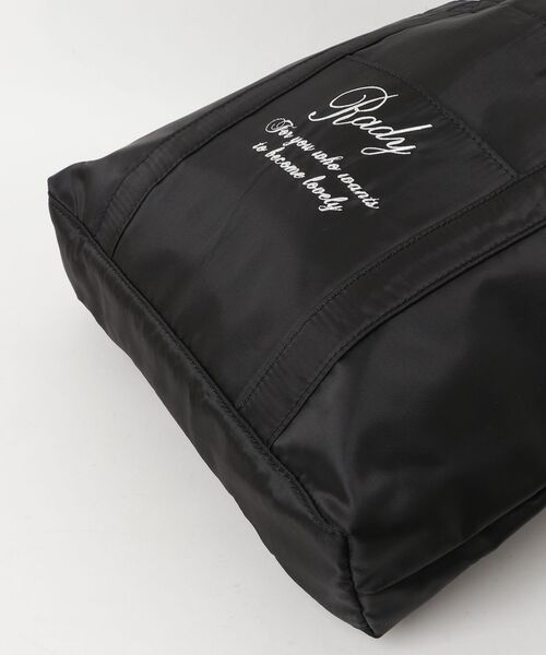 Rady バッグ かばん トートバッグ ショルダーバッグ Amazon.co.jp: ふわもこ Rady mini トートバッグ ブラック 黒