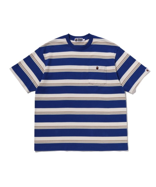 tシャツ STRIPE ONE POINT RELAXED FIT POCKET TEE メンズ レディースの画像