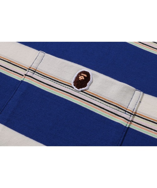 tシャツ STRIPE ONE POINT RELAXED FIT POCKET TEE メンズ レディースの画像