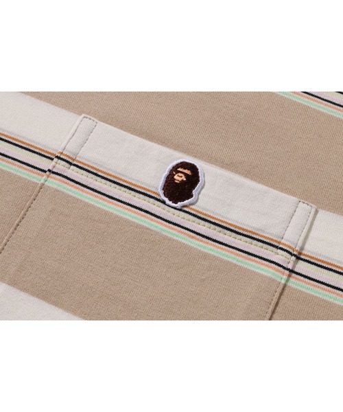 tシャツ STRIPE ONE POINT RELAXED FIT POCKET TEE メンズ レディースの画像