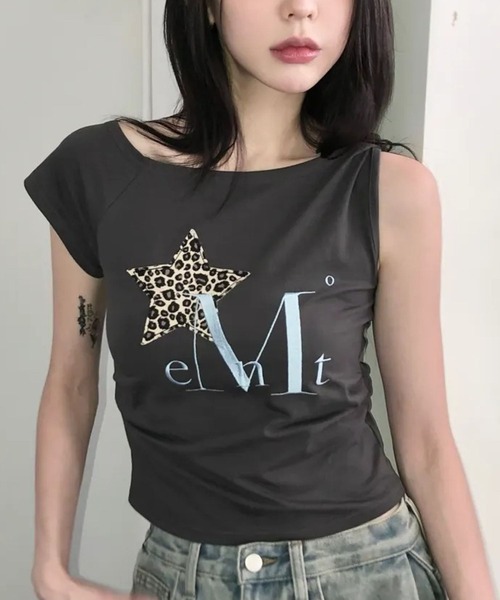 MUCENT（ムセント） tシャツ MUCENT／スターレオパードT レディース