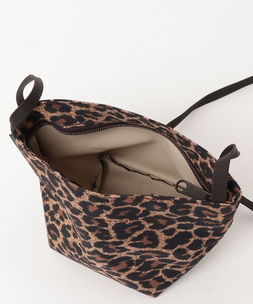 Herve Chapelier ショルダーバッグ　ブラウン Herve Chapelier（エルベシャプリエ） レオパードショルダーバッグ