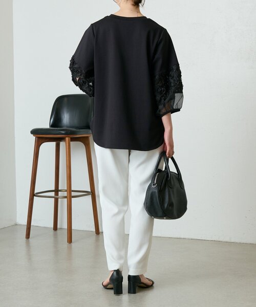 BEARDSLEY（ビアズリー） tシャツ 袖チュールキリカエプルオーバー