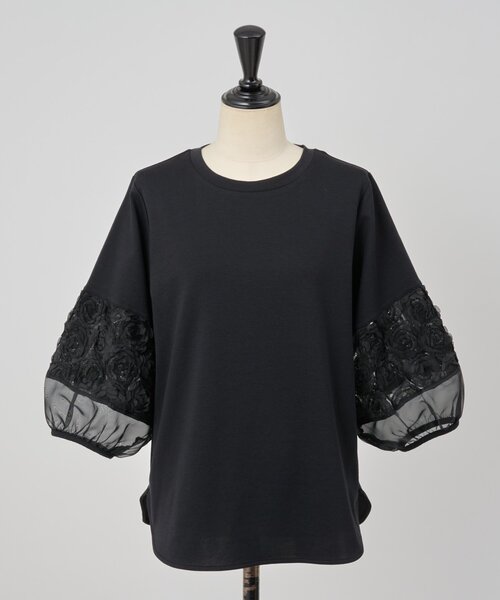 BEARDSLEY（ビアズリー） tシャツ 袖チュールキリカエプルオーバー