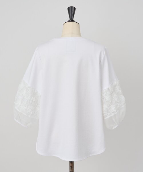 BEARDSLEY（ビアズリー） tシャツ 袖チュールキリカエプルオーバー