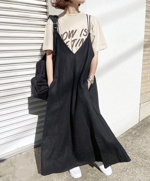 「Spick \u0026 Span」 キャミソールワンピース 38 ベージュ レディースの画像