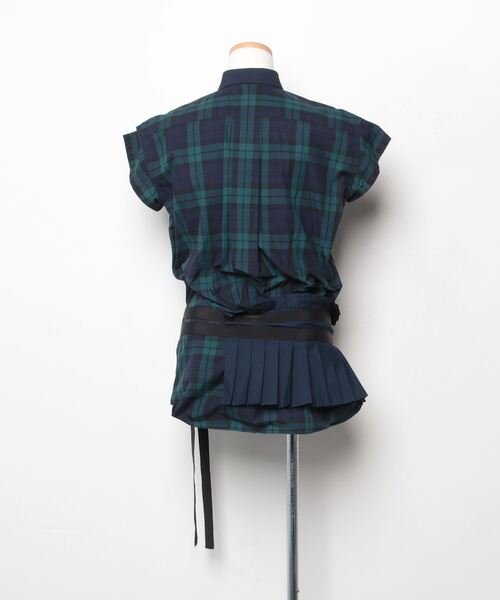 sacai（サカイ） 半袖シャツ 1 ネイビー レディース : ZOZOTOWN Yahoo