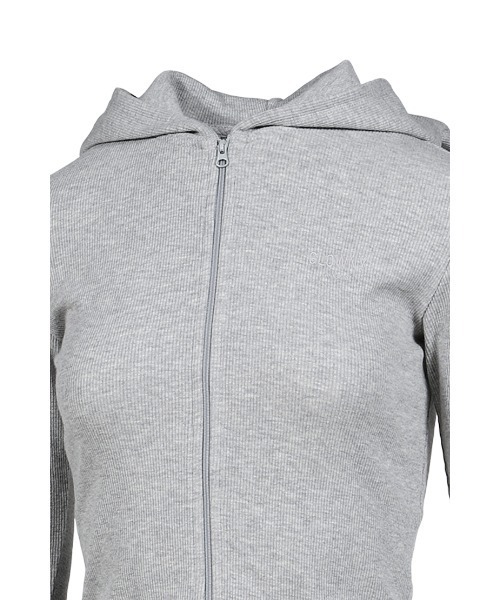 GLOWNY パーカー G CLASSIC ESSENTIAL RIB ZIP-UP レディース