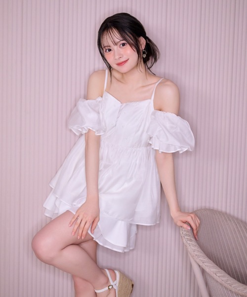 rienda（リエンダ） ブラウス シャツ 「AKB48 伊藤百花さん着用」2WAY