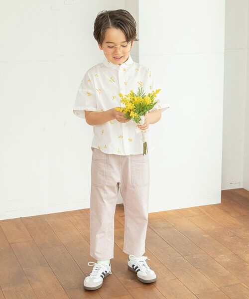 「branshes」 「KIDS」半袖シャツ 120 ブルー キッズ_画像3