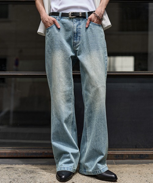 Bleme ワイドパンツ ジーンズ 13ozヴィンテージデザインストレート