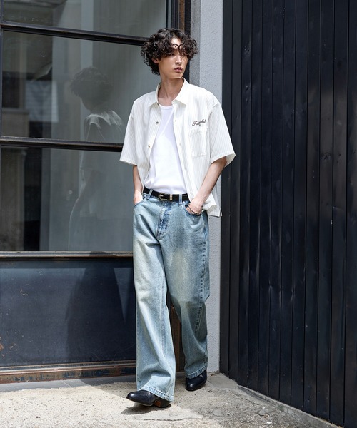 Bleme ワイドパンツ ジーンズ 13ozヴィンテージデザインストレート