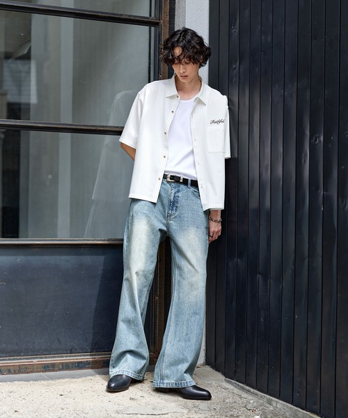 Bleme ワイドパンツ ジーンズ 13ozヴィンテージデザインストレート