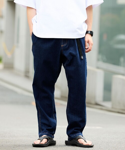 「FREAK'S STORE」 サルエルデニムパンツ LARGE ブルー メンズ_画像4